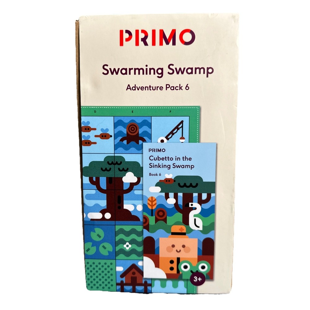 Primo Cubetto Playset Adventure Pack 6 Swarming Swamp World Map & Adventure Book